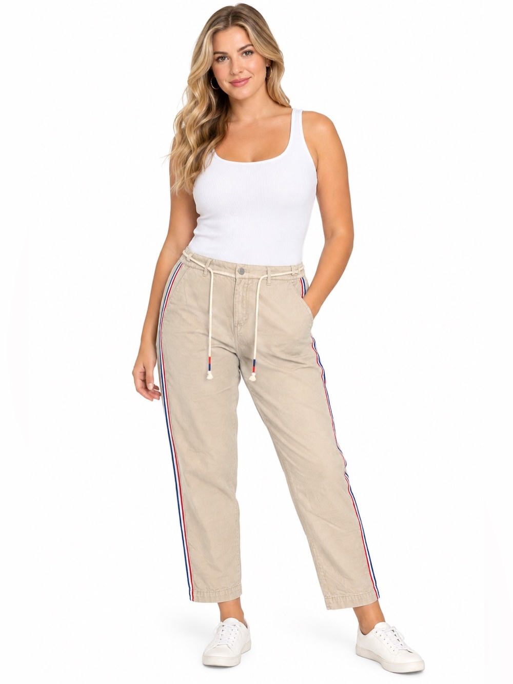 Sundry From Anthropologie Beige Ankle Pants